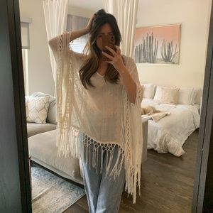 ✨SALE Knox Rose Cream Fringe Tunic